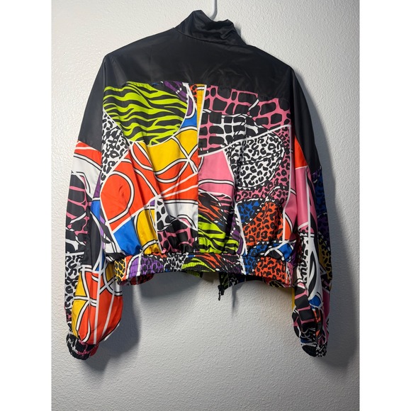 Adidas x Rich Mnisi Track Jacket Multicolor Animal Print Cropped Windbreaker M - Picture 15 of 15